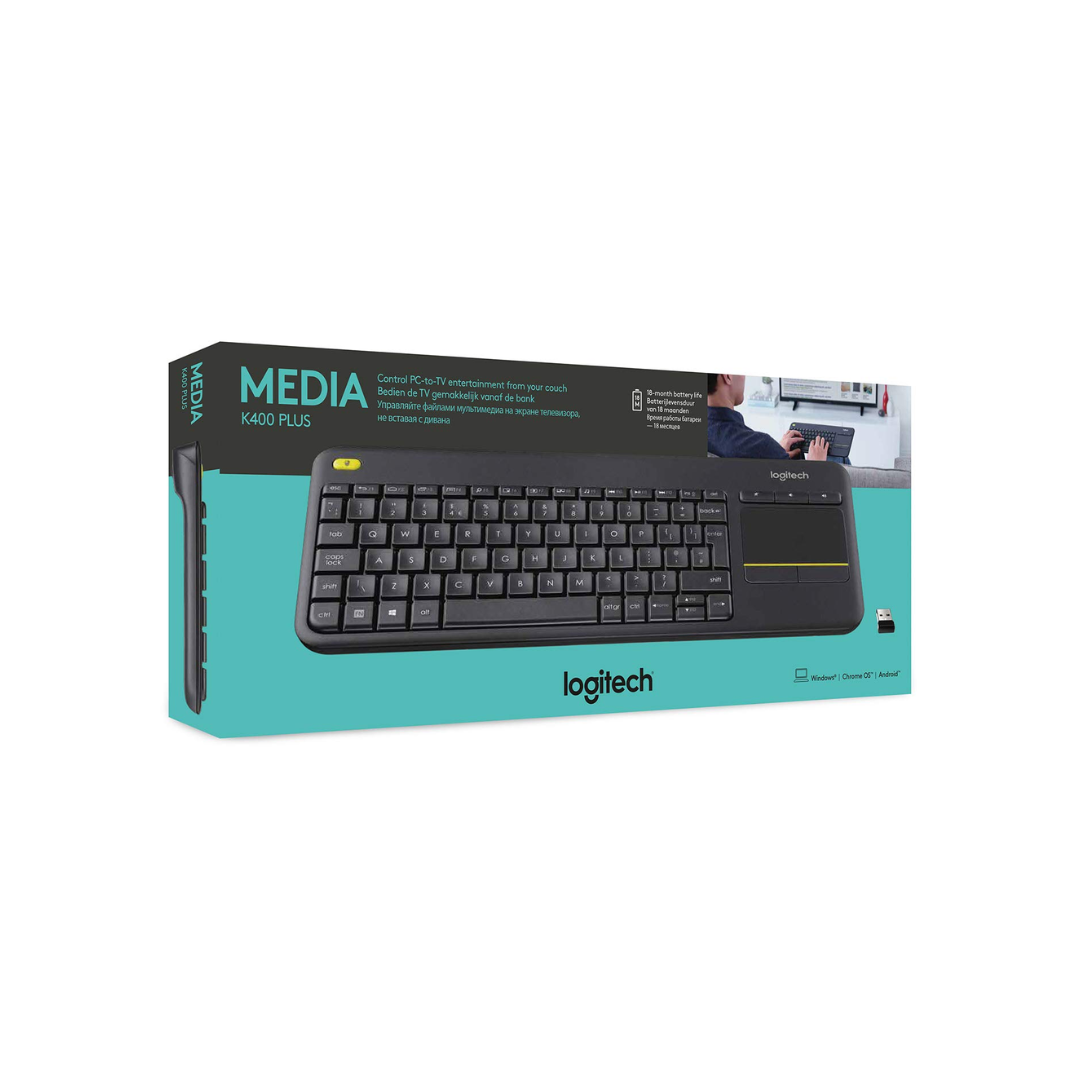 Logitech K400 Plus Wireless Touch Keyboard