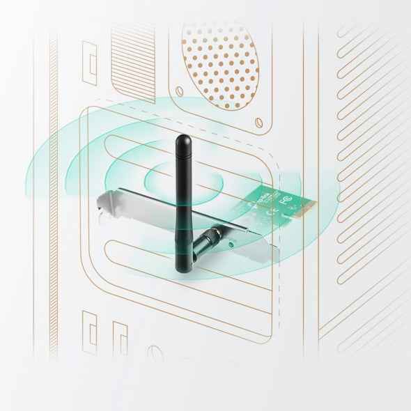 TP-Link TL-WN781ND, 150Mbps Wireless N PCI Express Adapter