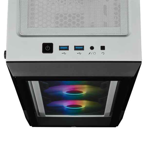 Corsair iCUE 220T RGB Mid-Tower Case - White