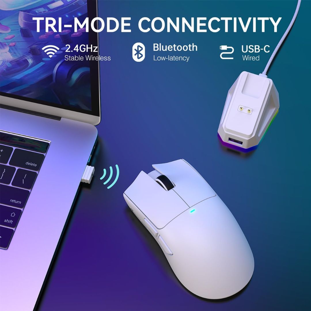 ATTACK SHARK X11  Wireless Gaming Mouse - White