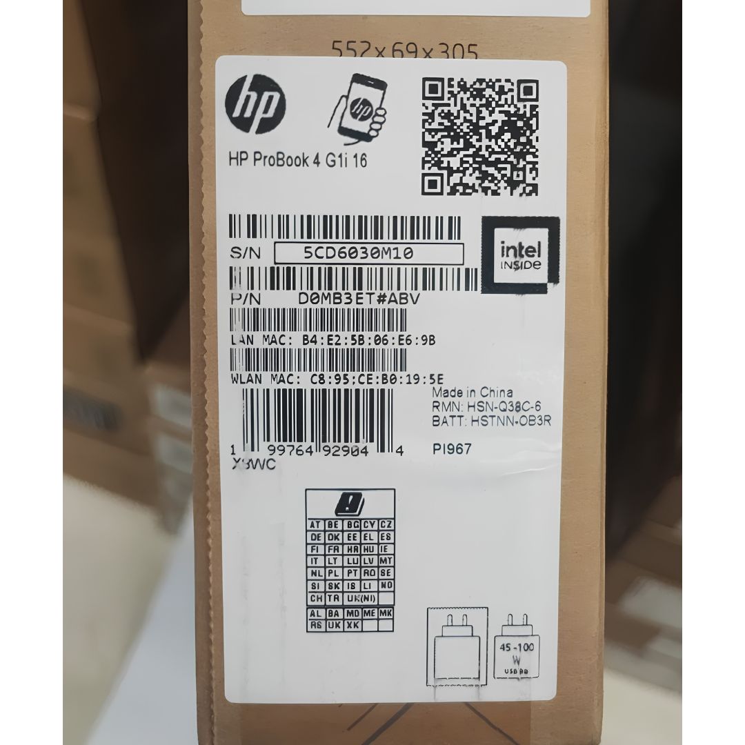 HP ProBook 4 G1i, Intel Core Ultra 7-255H, RAM 24GB, SSD 1TB, NVIDIA GeForce RTX 3050 4GB, 16 Inch WUXGA IPS, Pike Silver