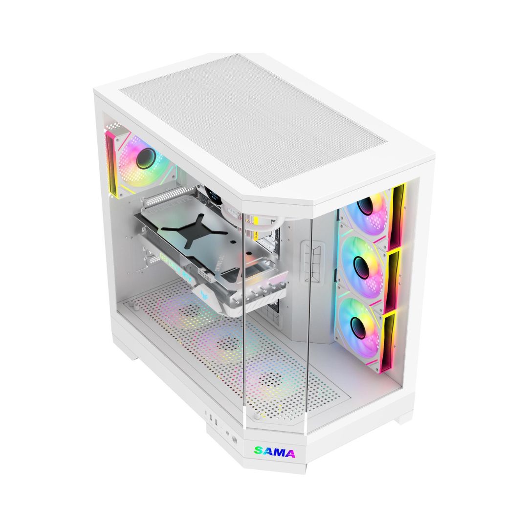 صندوق SAMA Neview 3021 Mid Tower ATX - أبيض