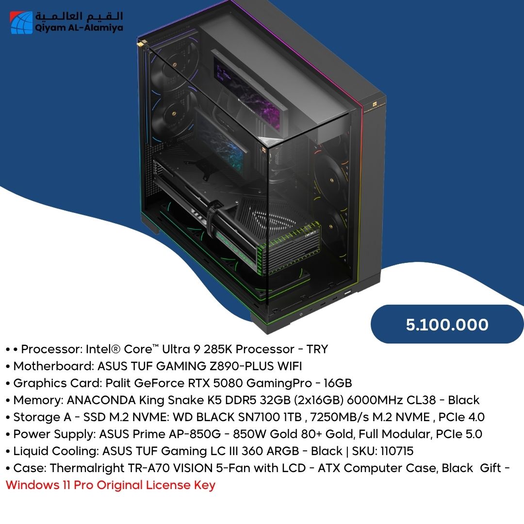 Pc Build Ultra 9 285K , RTX 5080 16GB
