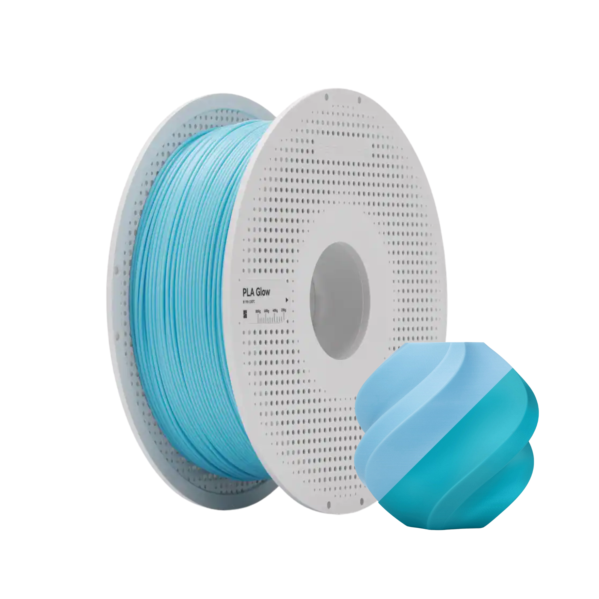 Bambu Lab PLA Blue Glow 3D Printing Filament 1KG