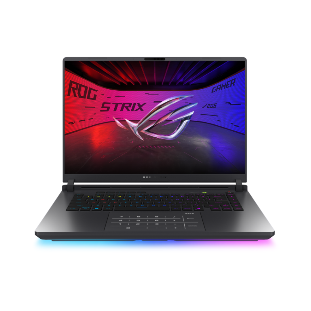 ASUS ROG Strix G16 G615LR-RV231، معالج Intel Core Ultra 9-275HX، ذاكرة وصول عشوائي (RAM) سعة 16 جيجابايت، قرص SSD سعة 1 تيرابايت، بطاقة رسومات NVIDIA Geforce RTX 5070 TI سعة 12 جيجابايت، شاشة 16.0 بوصة WQXGA بتردد 165 هرتز، لون أخضر فولت