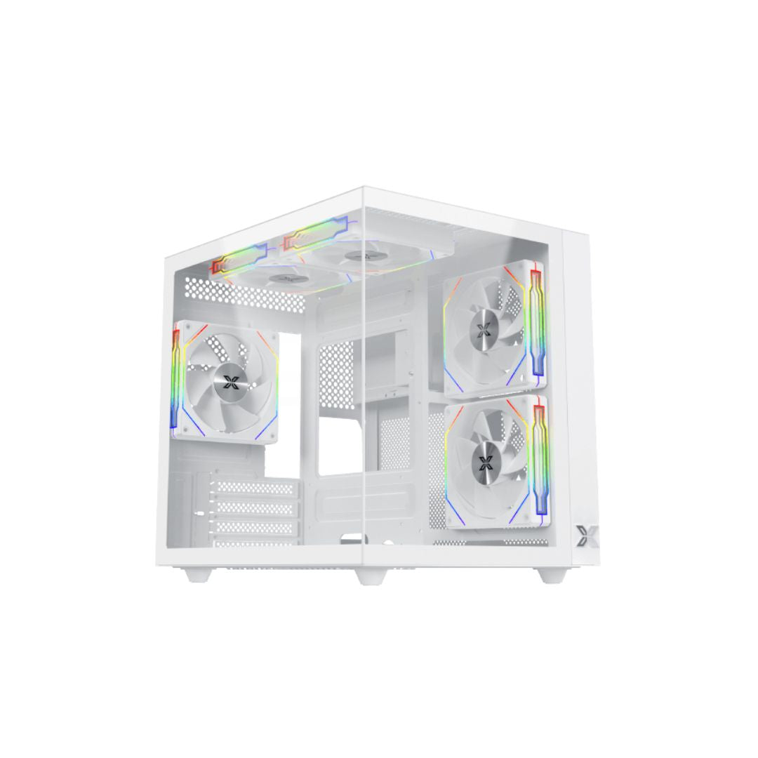 Xigmatek Aqua M Lite Arctic Micro Tower Case - White