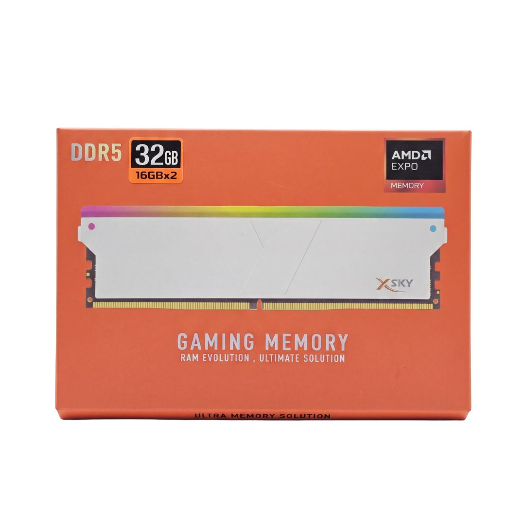V-Color Manta XSky 32GB (2x16GB) DDR5 6000MHz CL30 - Desktop Memory, White