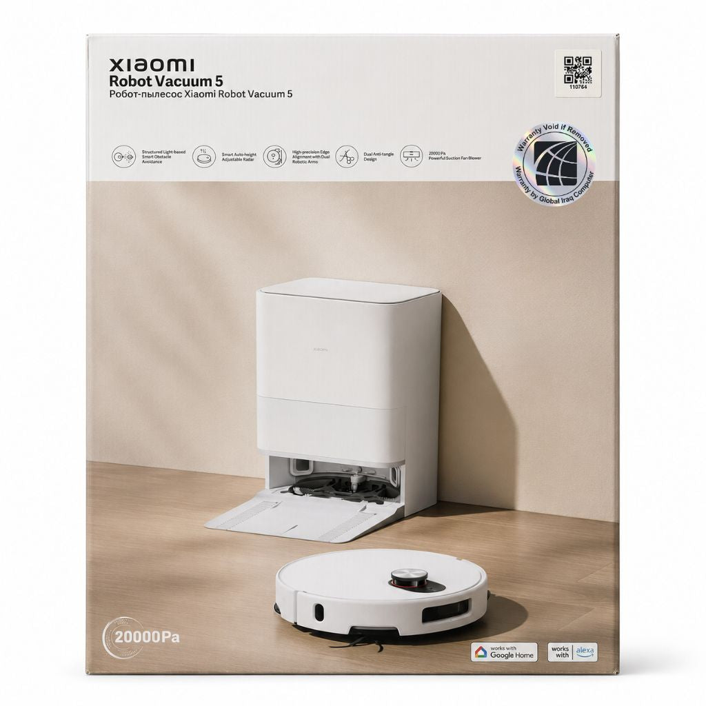 Xiaomi Robot Vacuum 5 (OV31GL) - All-in-One Dock - 20,000 Pa