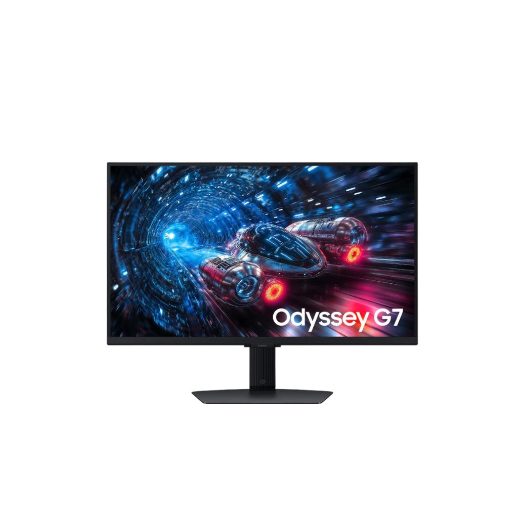 شاشة Samsung G7 27 LS27FG706EM، معدل تحديث مزدوج (FHD 360Hz - 4K 180Hz)، زمن استجابة 1ms، لوحة IPS، مسطحة