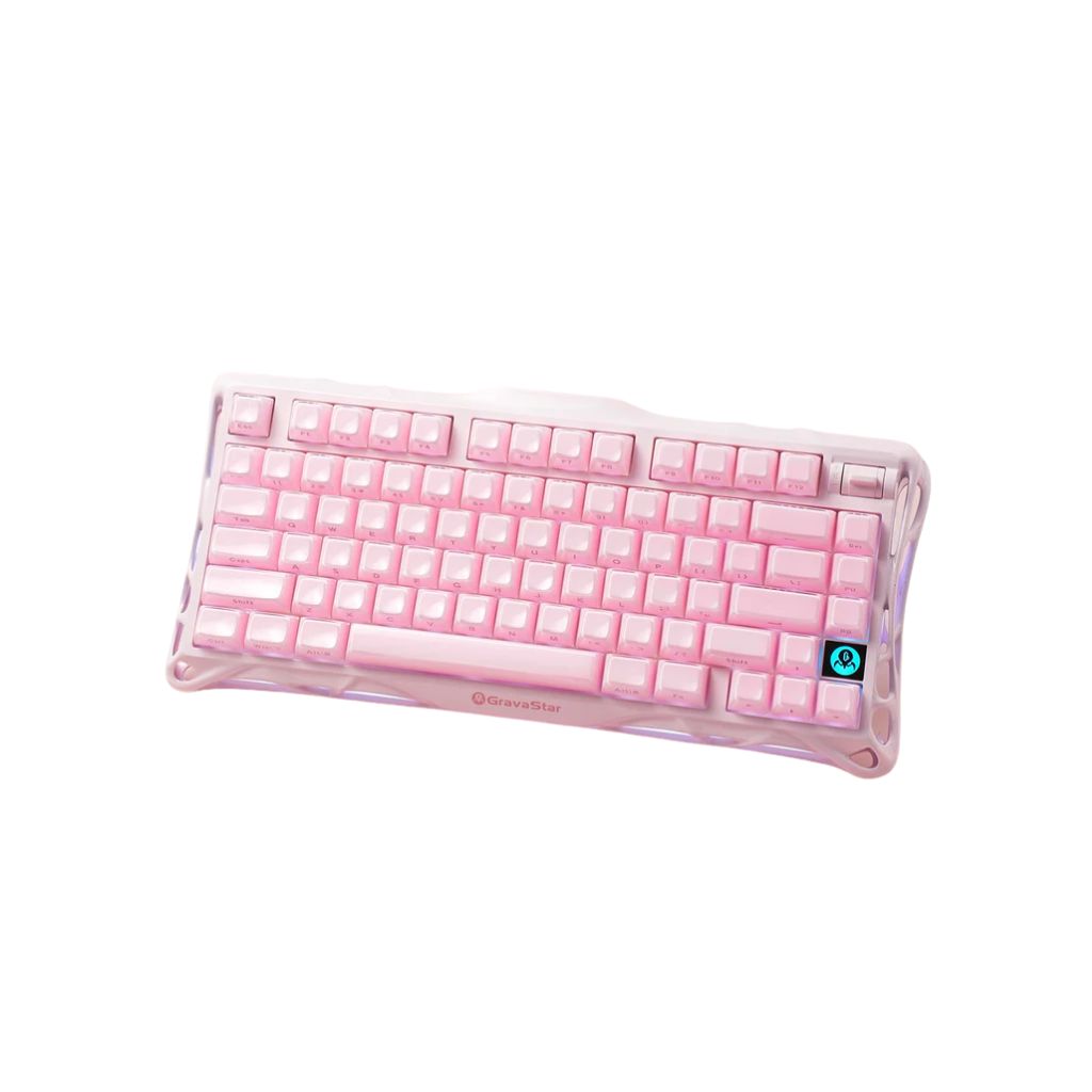 Gravastar Mercury K1 Special Edition Wireless - Sakura Pink  Gaming Keyboard