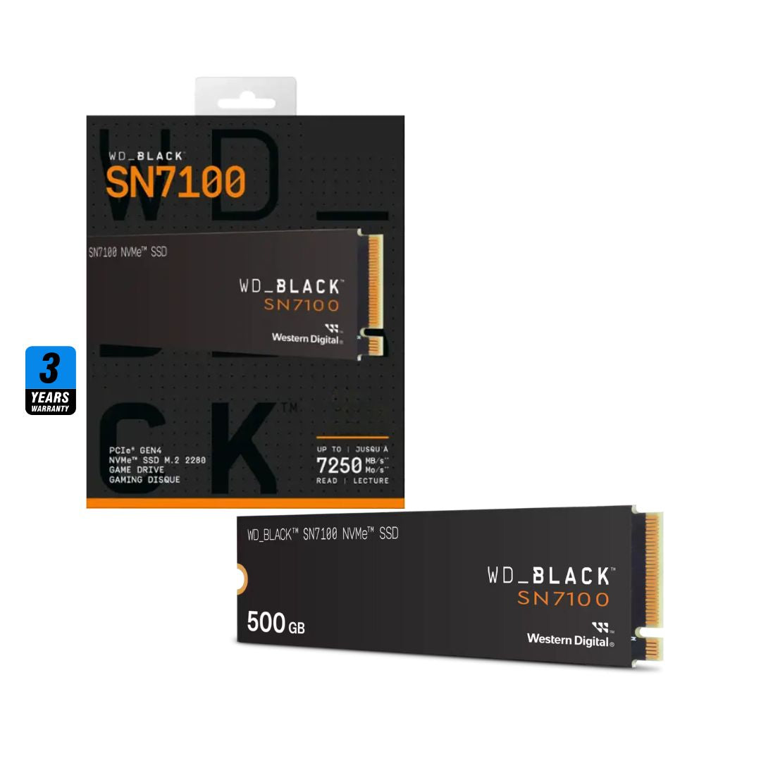 WD BLACK SN7100 500GB , 6800MB/s M.2 NVME , PCIe 4.0