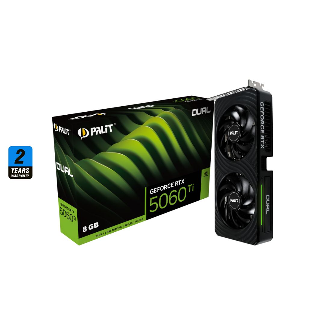 Palit RTX 5060 Ti Dual 8GB | Dual-Fan Gaming GPU
