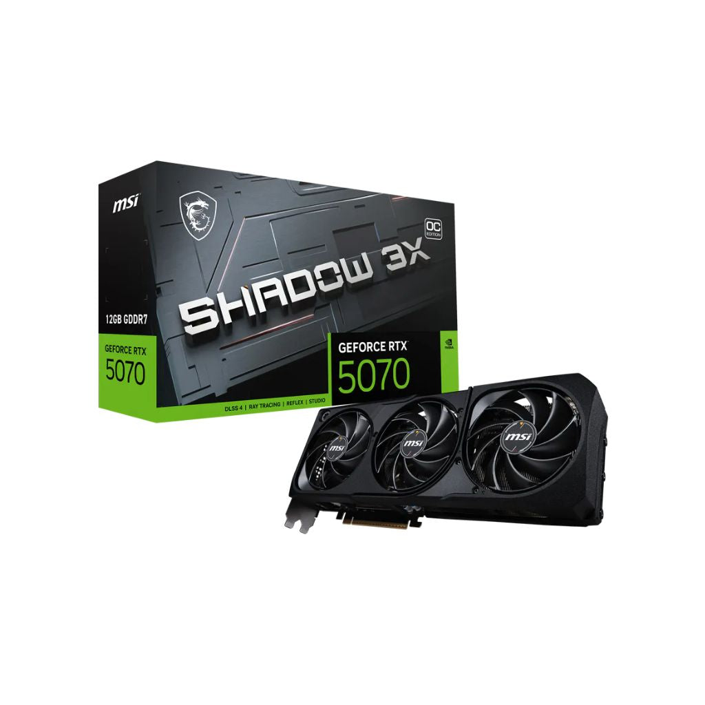 MSI GeForce RTX 5070 SHADOW 3X OC 12GB GDDR7 | PCIe 5.0 in Iraq
