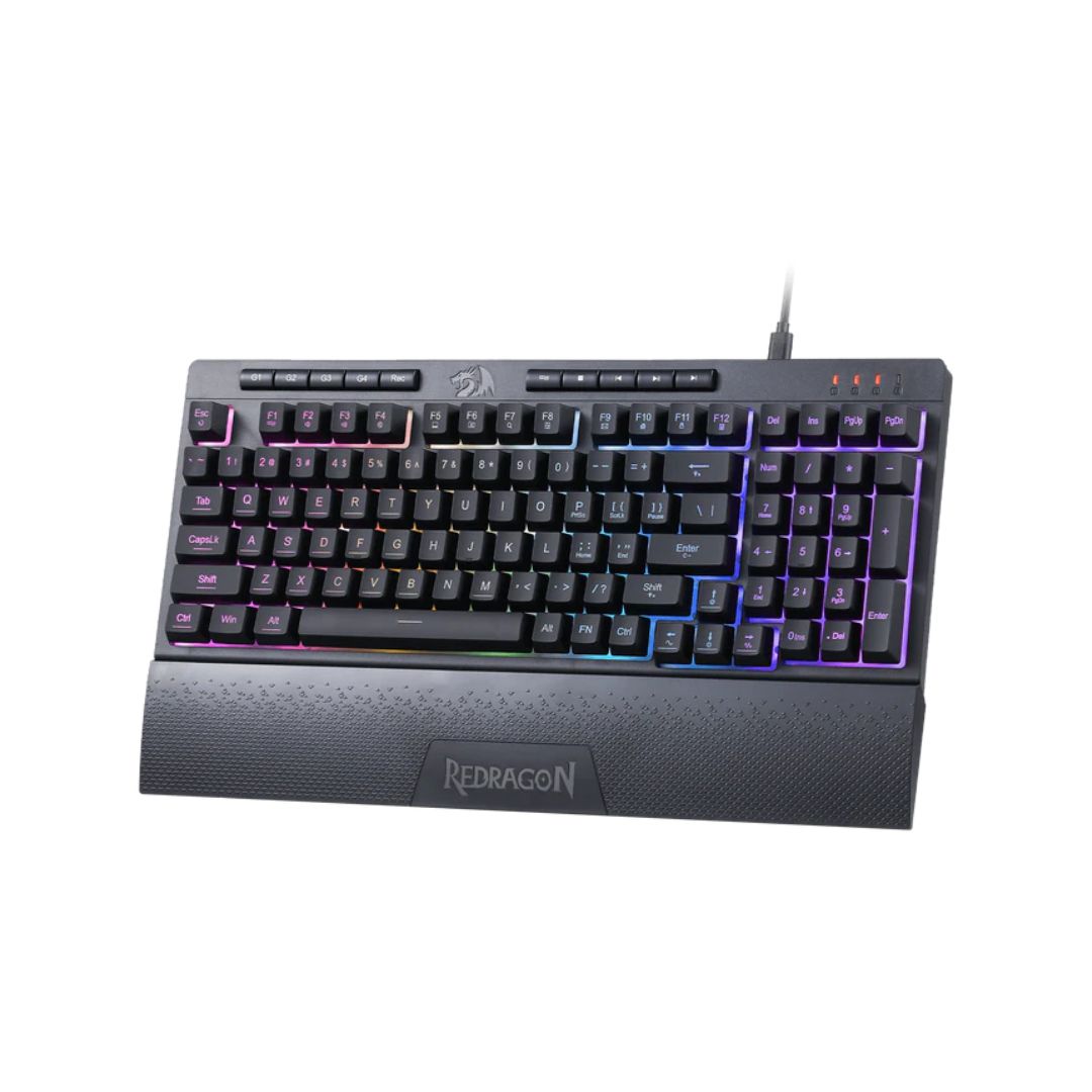 لوحة مفاتيح Redragon Shiva K515 غشائية - أسود