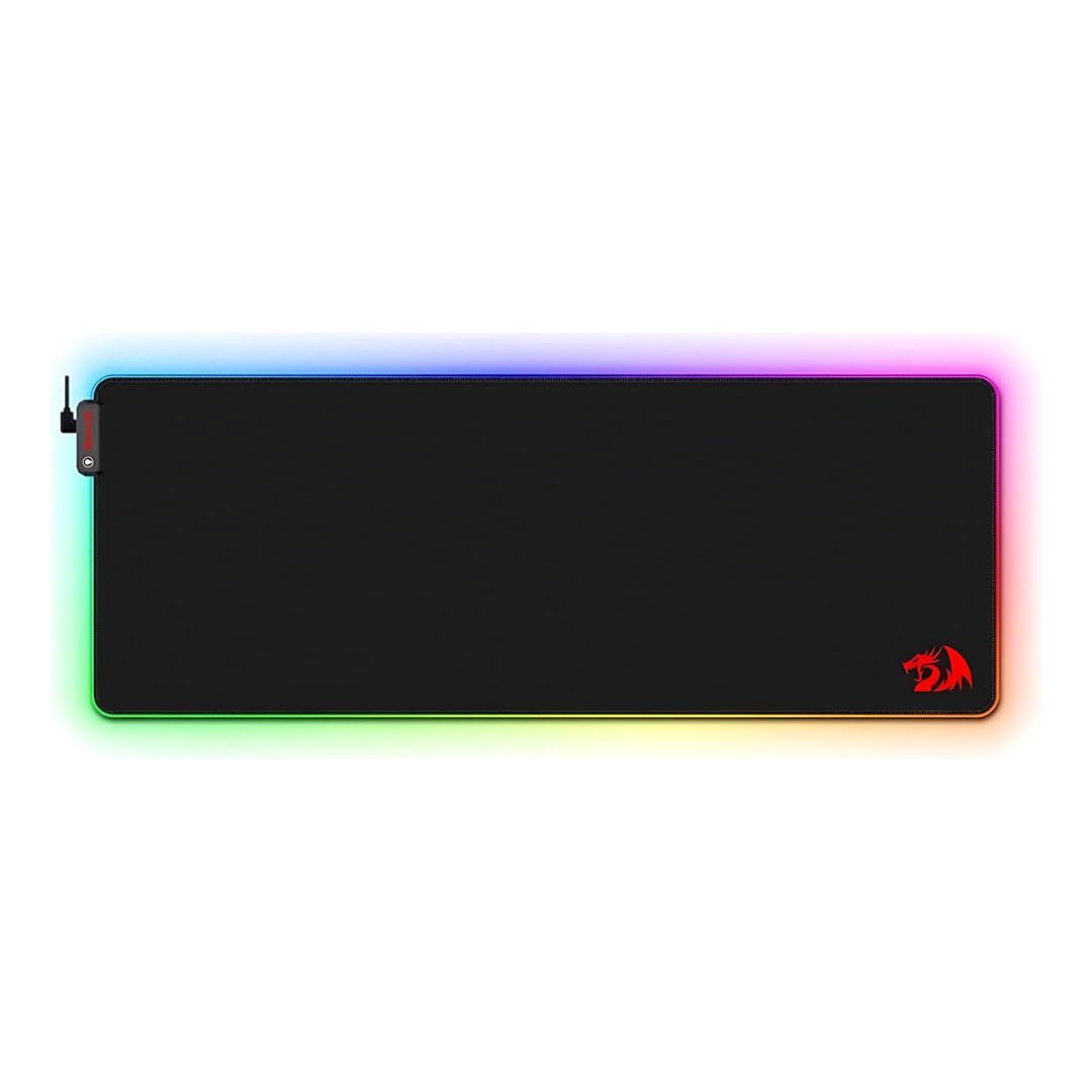 لوحة ماوس ألعاب ممتدة Redragon P033 Suzaku RGB LED، أبعاد 800x300x4 مم، سطح ناعم مقاوم للماء