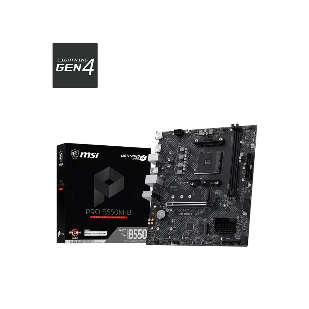 MSI PRO B550M-B - AMD AM4 Micro-ATX Motherboard