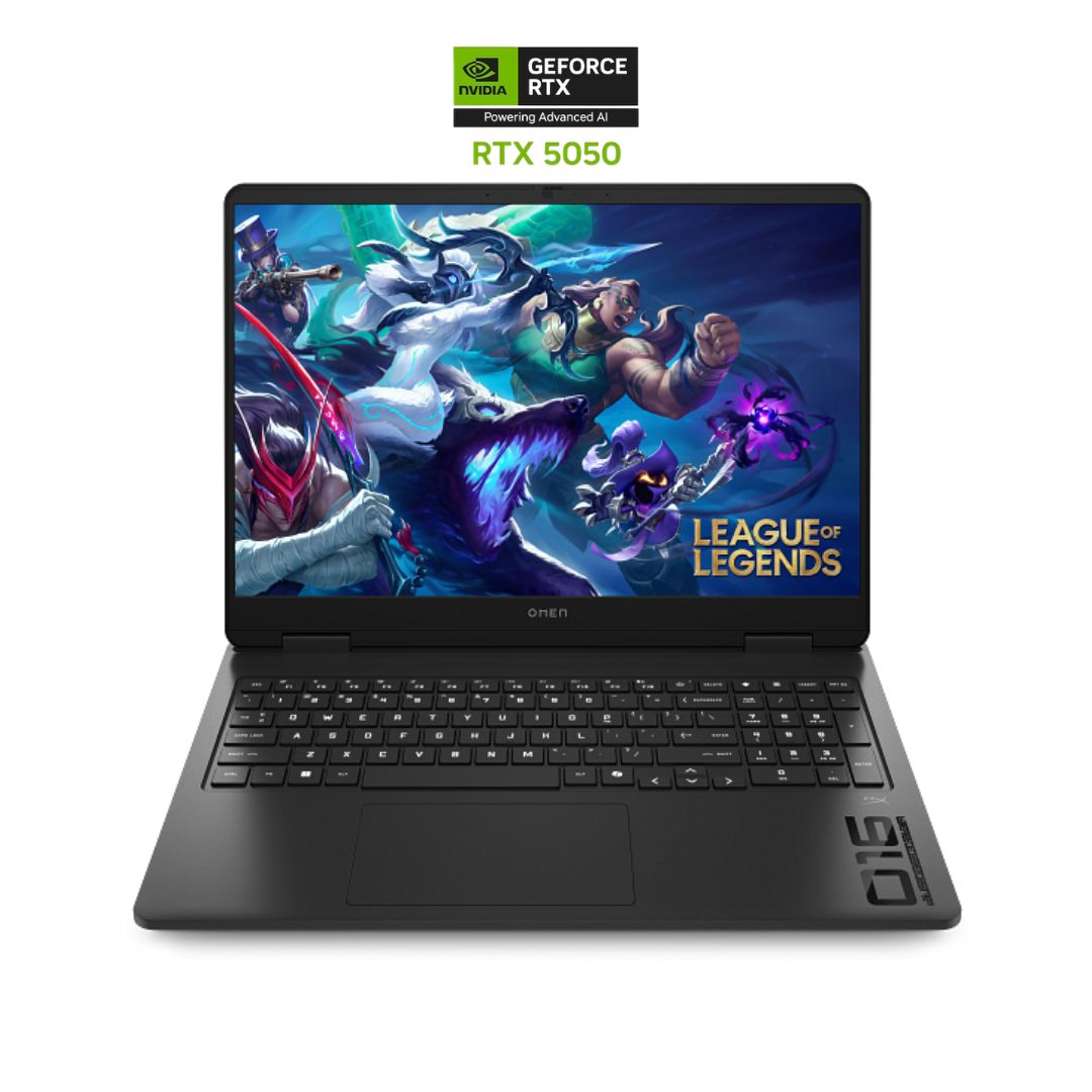 HP OMEN 16-am0362TX، معالج Intel Ultra 7-255H، ذاكرة وصول عشوائي 16 جيجابايت، قرص صلب SSD بسعة 1 تيرابايت، بطاقة رسومات NVIDIA RTX 5050 8G، شاشة 16 بوصة WUXGA، لون أسود