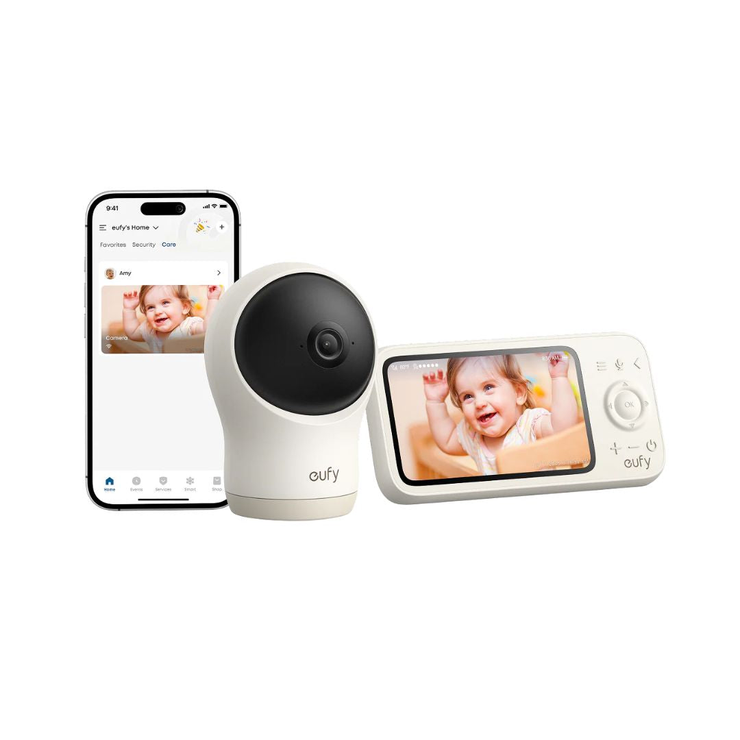 eufy Baby Monitor C10 - 2K Pan-Tilt Camera, 4.5" Display