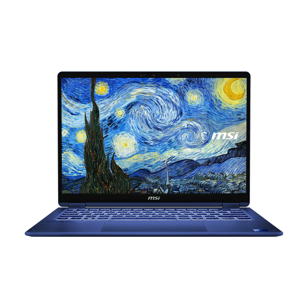 MSI Prestige 14 Flip AI+ Vincent van Gogh Edition, Intel Core Ultra X9-378H, RAM 32GB, SSD 1TB, Intel Arc Graphics, 14 FHD+ OLED 60Hz Touchscreen, Starry Night