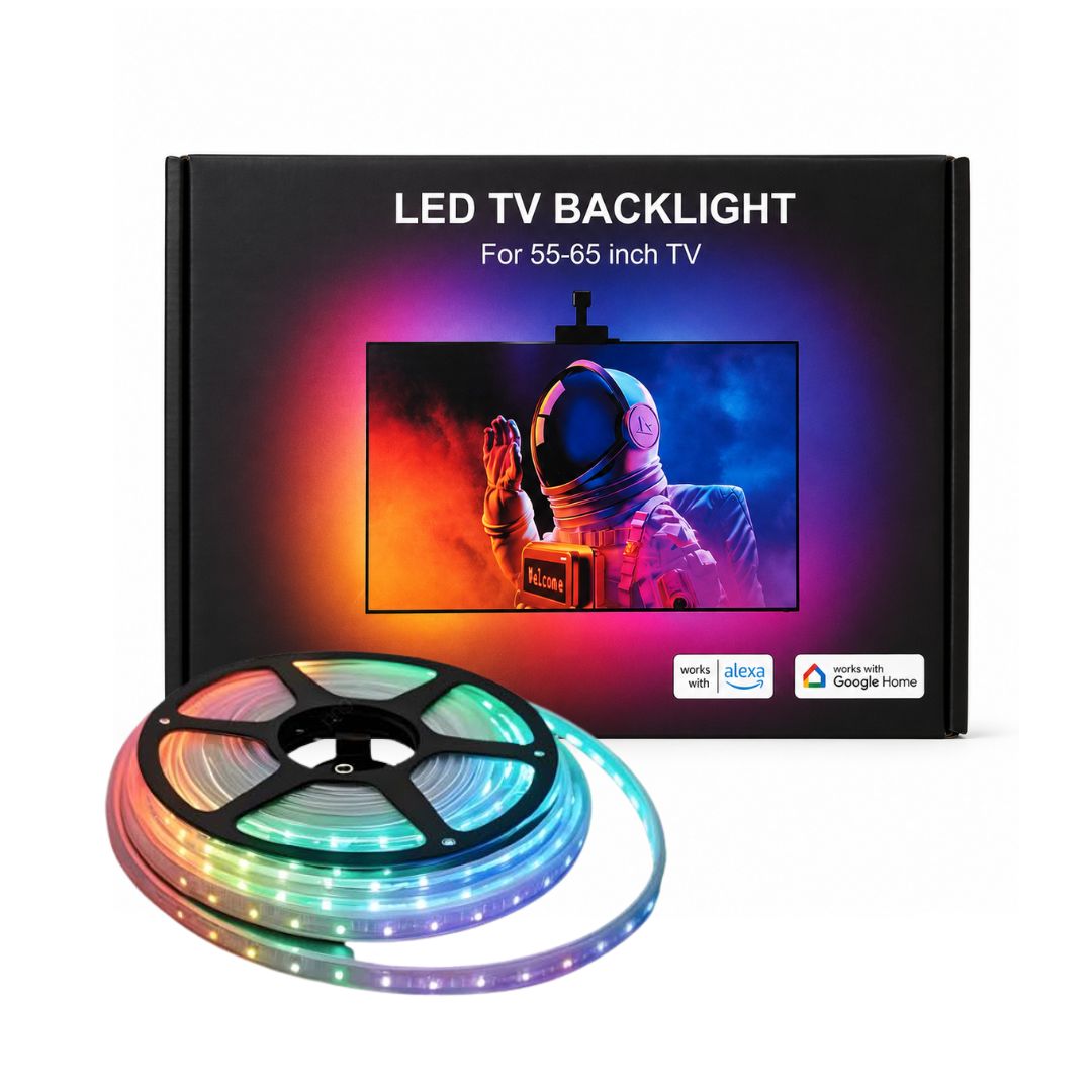 Caster RGBIC TV Backlight 55-65" - 3.8m Camera Sync