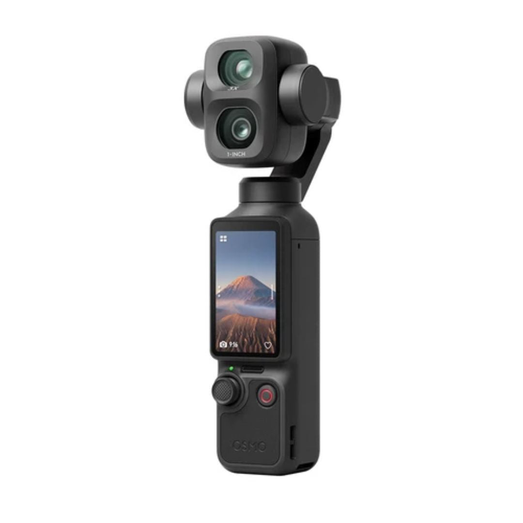 DJI Osmo Pocket 4P Vlog Combo - كاميرا مثبتة (جيمبال) بحجم الجيب وتصوير 4K