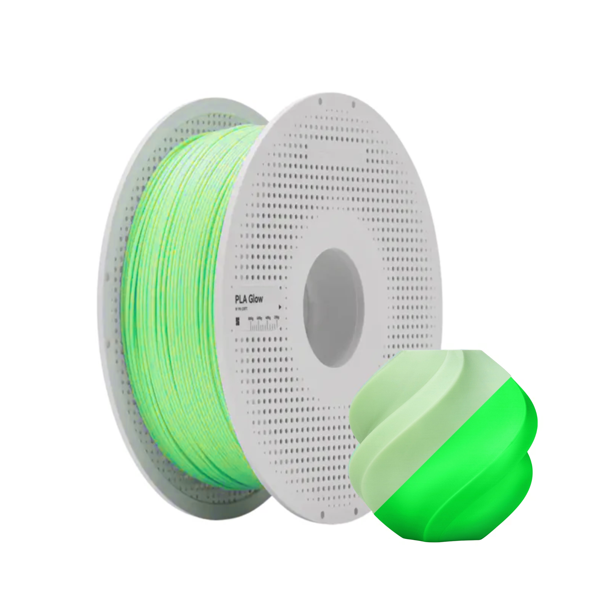 Bambu Lab PLA Green Glow 3D Printing Filament 1KG