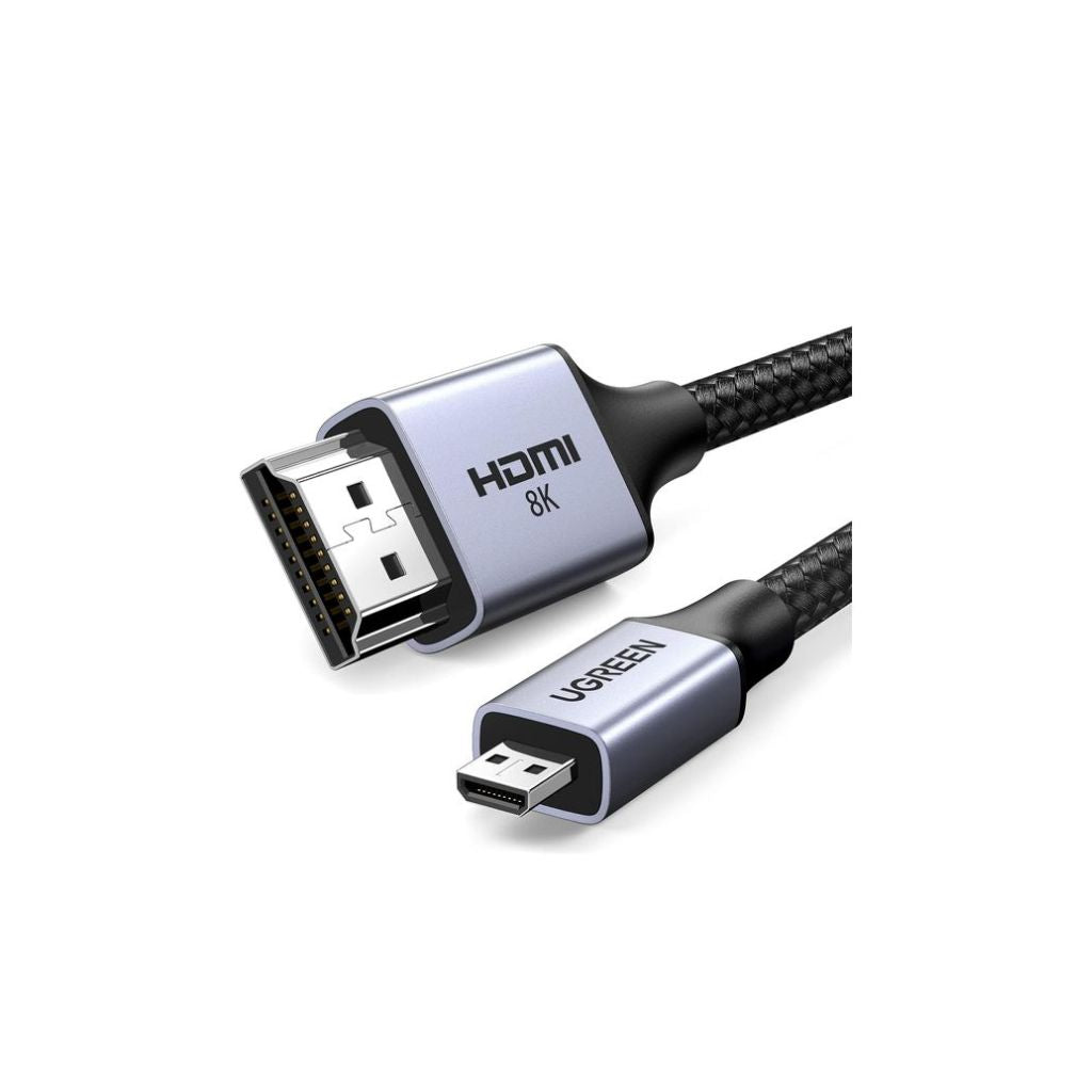 كيبل UGREEN Micro HDMI إلى HDMI بدقة 8K@60Hz طراز UG-15516 - بطول 1 متر