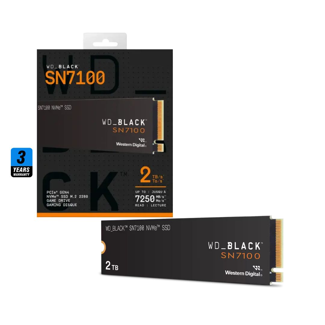 WD Black SN7100 2TB NVMe SSD | PCIe 4.0 7.25 GB/s in Iraq