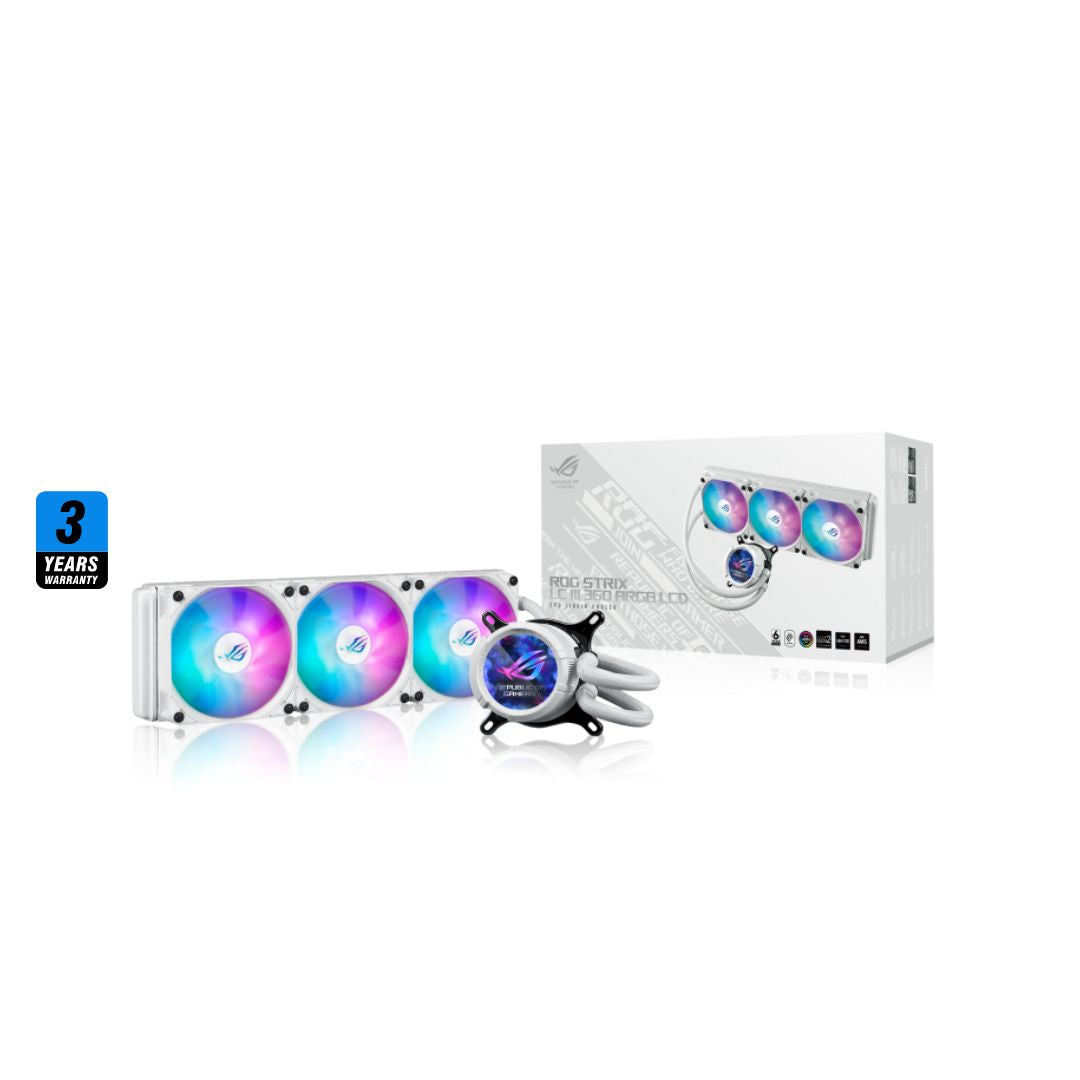 ASUS ROG Strix LC III 360 ARGB White, LCD