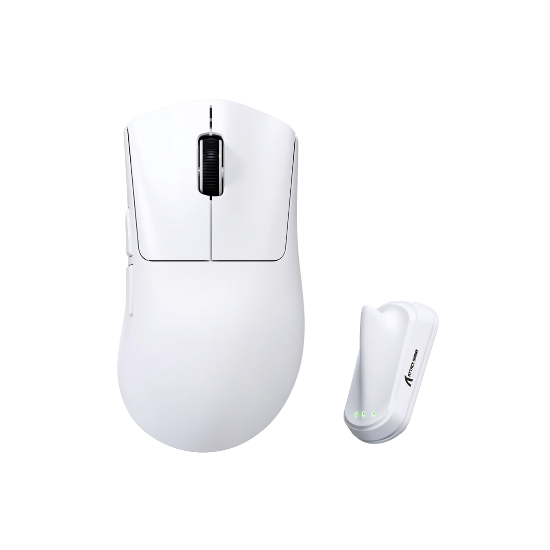 Attack Shark V8 - Wireless Gaming Mouse, White