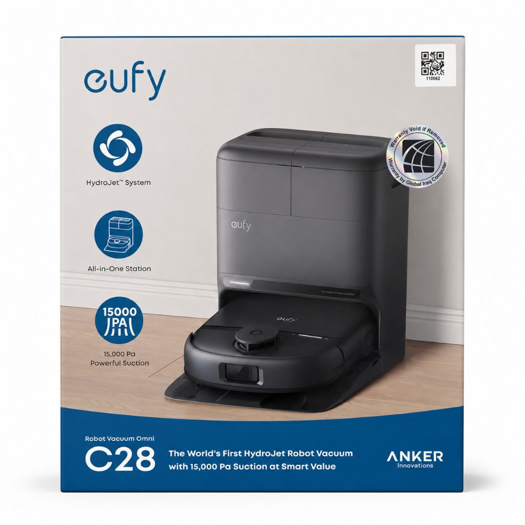 Anker Eufy Robot Vacuum Omni C28 Black | Auto Mop Wash in Iraq
