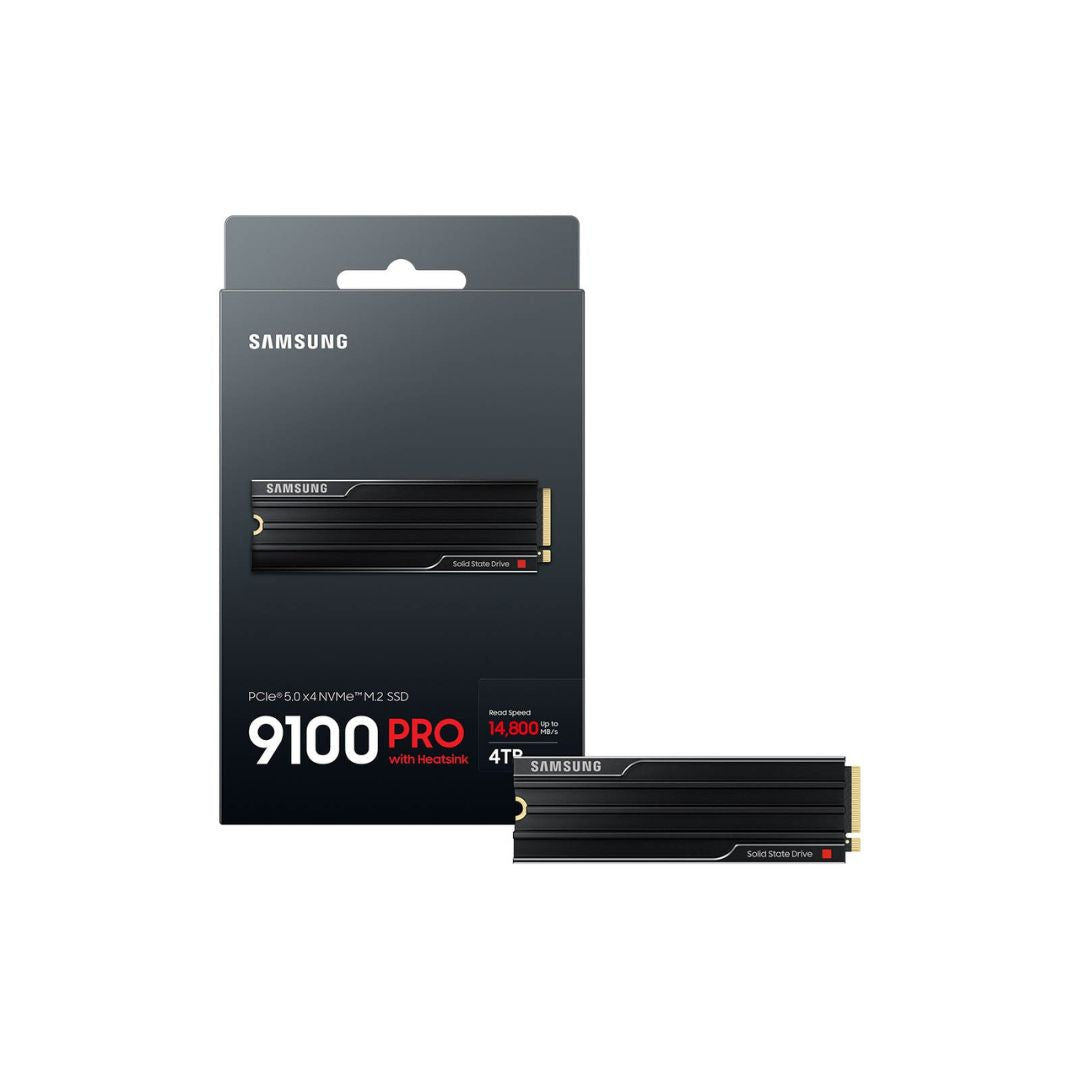 SAMSUNG 9100 PRO 4TB PCIe 5.0 NVMe™ M.2 SSD with Heatsink