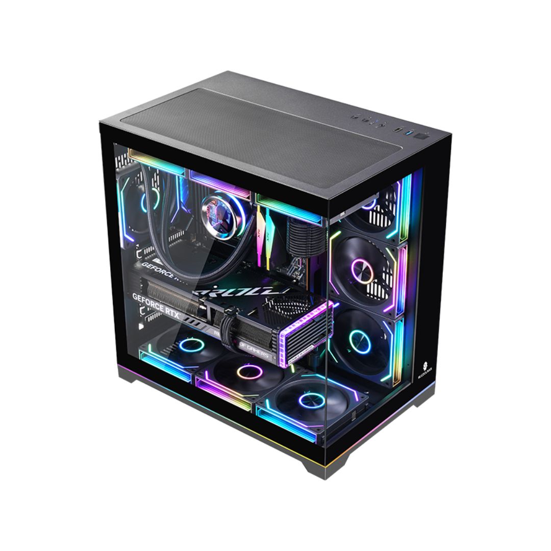Wjcool Man ROBIN II PLUS SCAR 4 Fan Mid Tower Case - Black