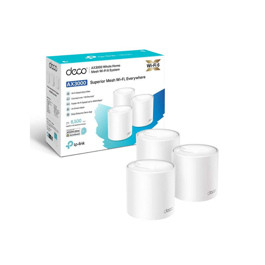 TP-Link Deco X50 AX3000 Whole Home Mesh Wi-Fi 6 System 3-Pack