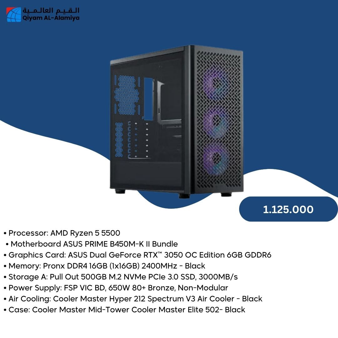 Pc Build  AMD 5 5500, RTX 3050 6GB