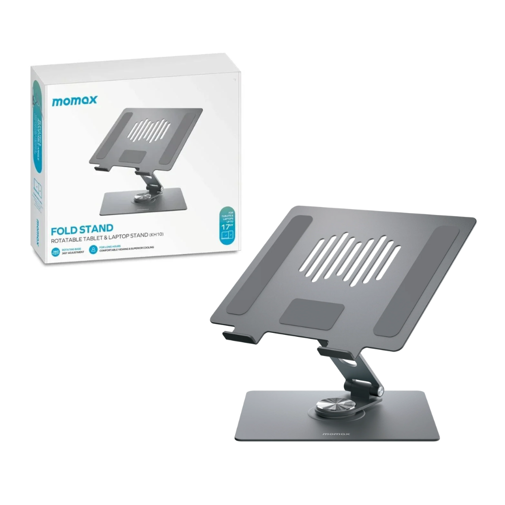 Momax KH10E | Fold Rotating Laptop Stand up to 17″ in Iraq