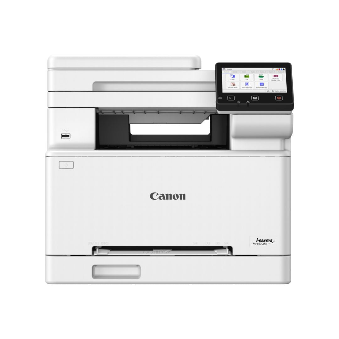 Canon i-SENSYS MF667Cdw Wi-Fi, Colour All-in-1 Laser Printer (Print, Copy, Scan)