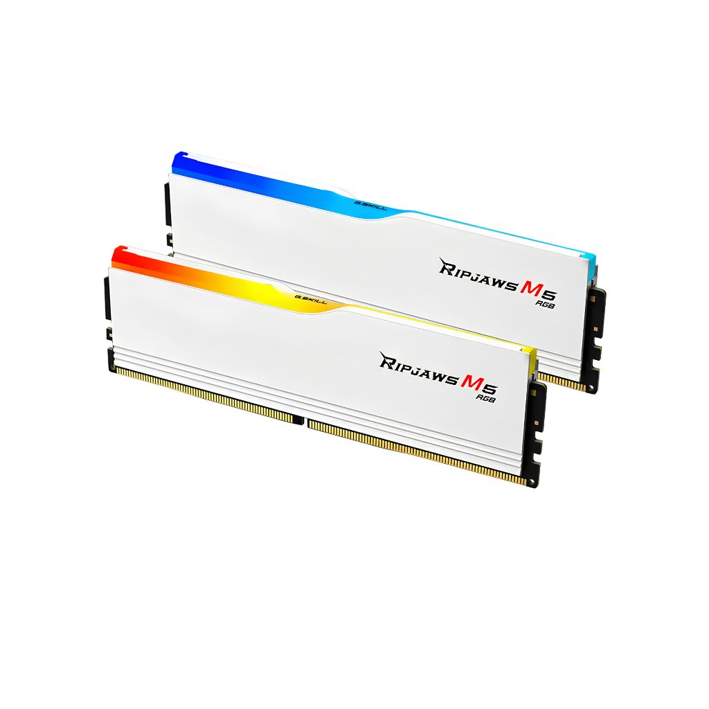 G SKILL Ripjaws M5 RGB 32GB (2x16GB) 6000MHz CL28 XMP - White