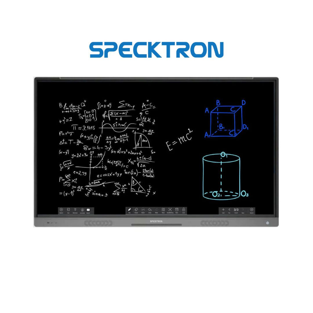 Specktron CDX-i Series 86-Inch - 4K, 20 Point Touch, Android 12, RAM 8GB, Storage 128GB Smart Interactive Whiteboard Display