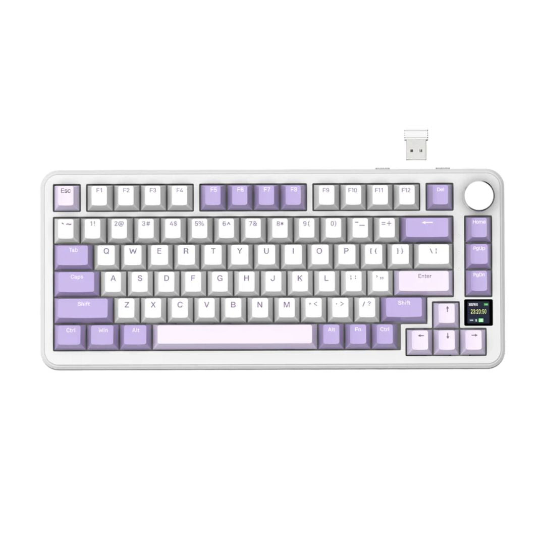Attack Shark X85 Pro 75% Wireless Mechanical Keyboard | Lavender