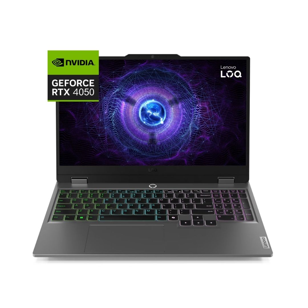 Lenovo LOQ 15IRX9 - (71PS) Intel Core i7-13650HX, RAM 16GB, SSD 512GB, RTX 4050 6GB, 15.6 Inch Inch FHD IPS 144Hz, Luna Grey