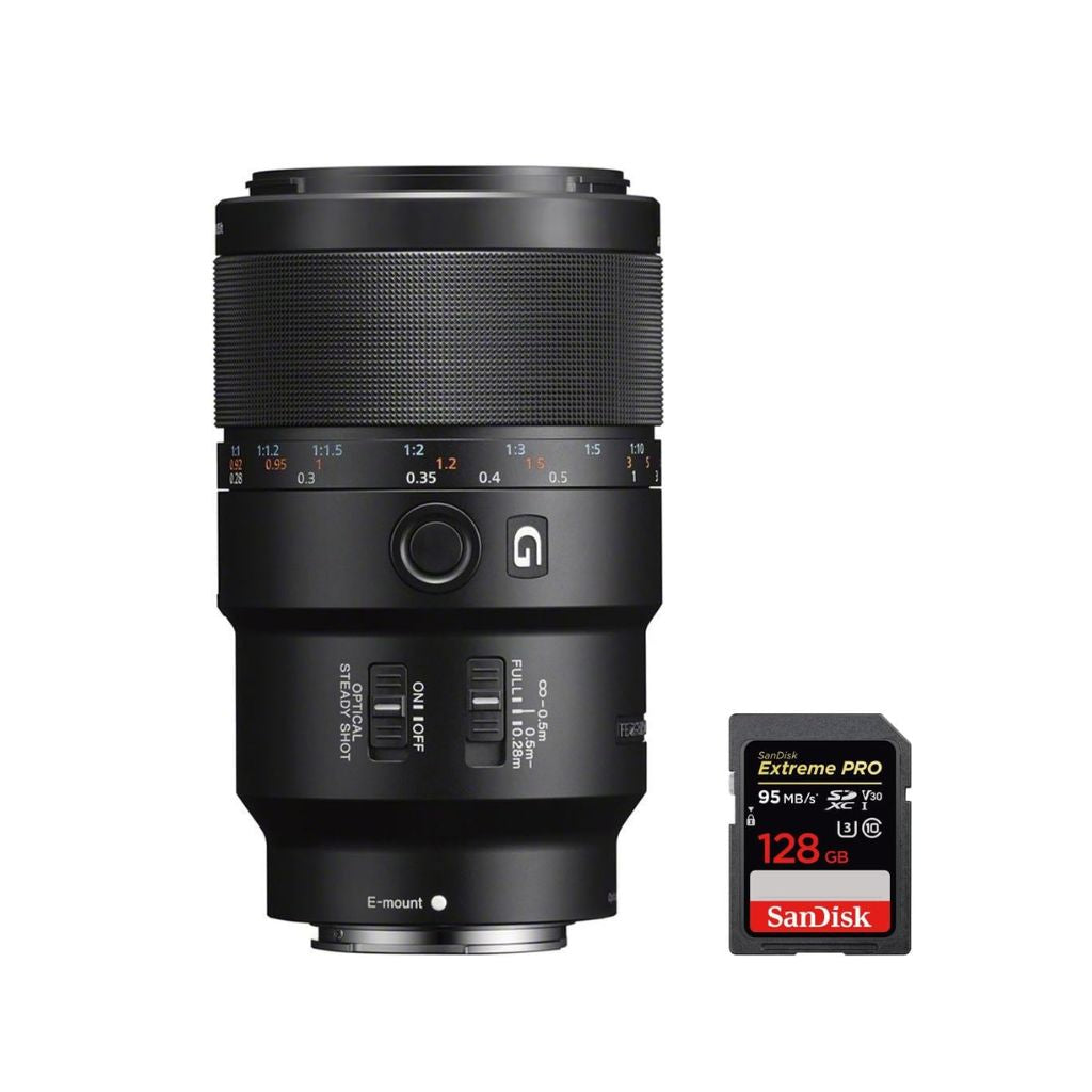 Sony FE 90mm F2.8 Macro G OSS Full-Frame Telephoto Macro Lens – E-Mount, 1:1 Magnification