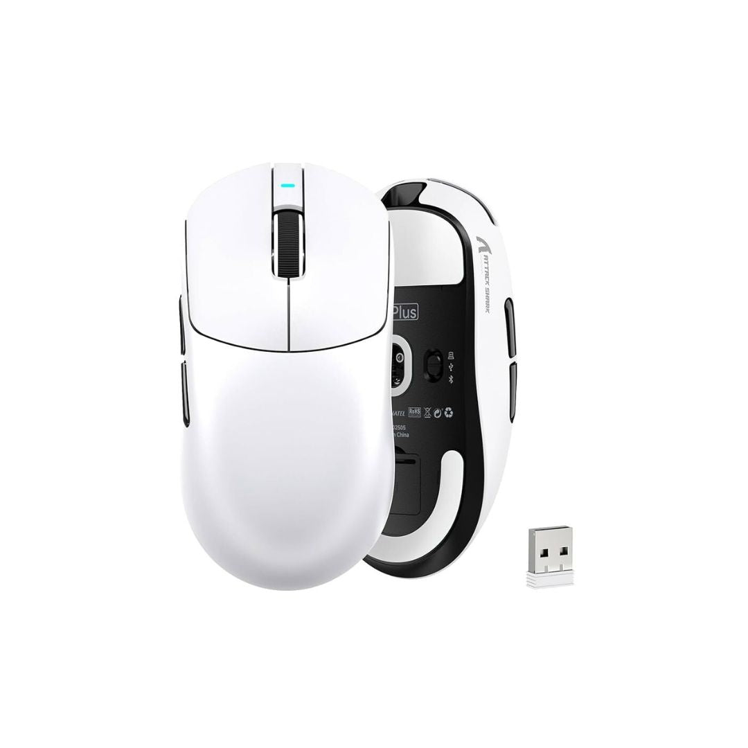ATTACK SHARK X8 Plus Wireless Gaming Mouse - White