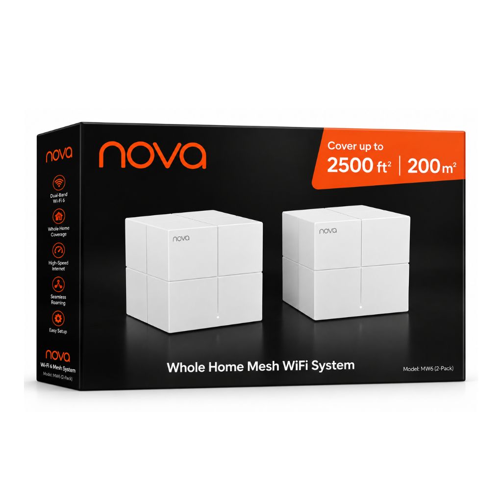 Tenda Nova MW6 2-Pack - Whole Home Mesh Wi-Fi System