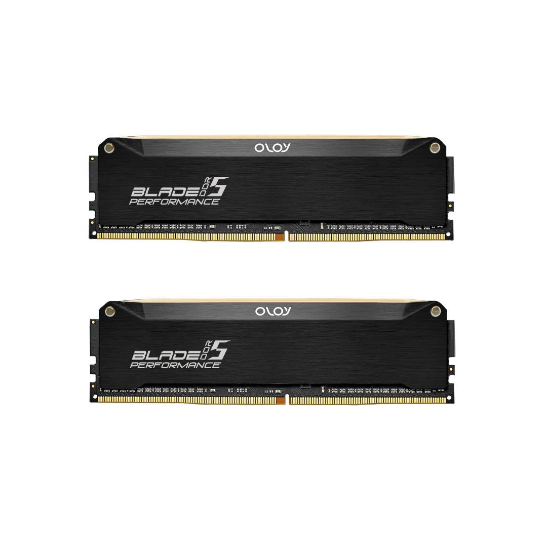 OLOy DDR5 RAM 32GB (2x16GB) Black Hairline Blade RGB 5600MHz CL40