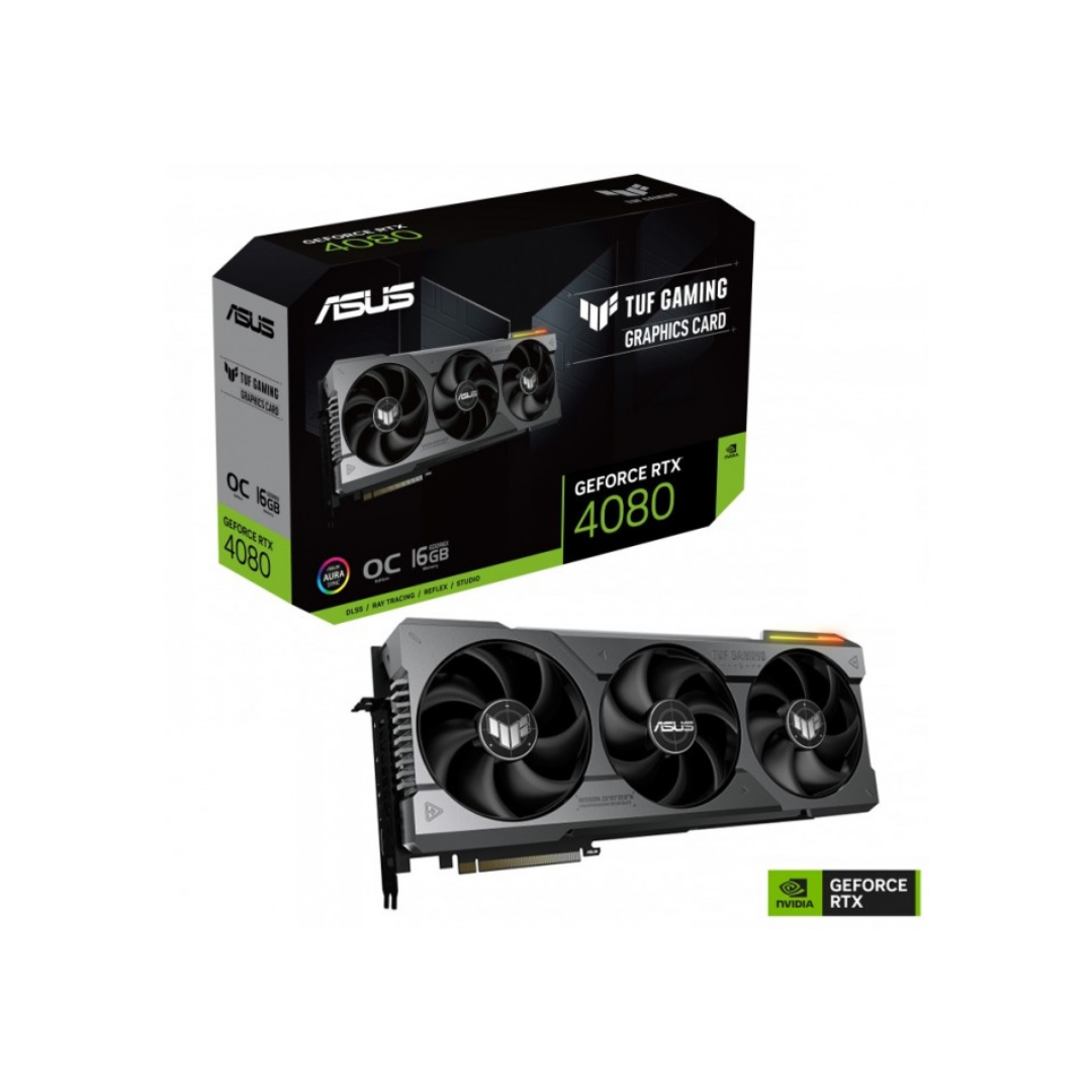بطاقة ASUS TUF Gaming GeForce RTX 4080 سعة 16 جيجابايت GDDR6X OC Edition