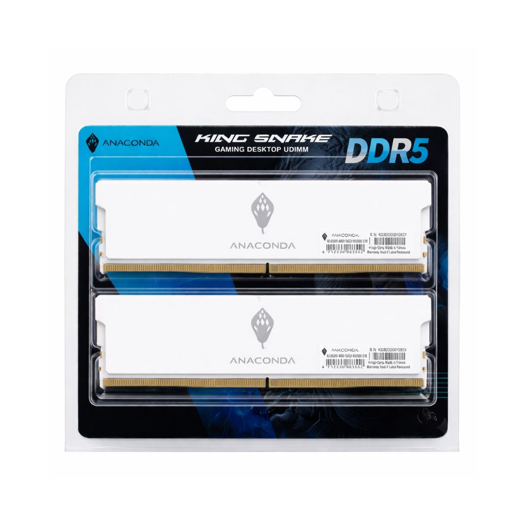 ANACONDA King Snake K5 DDR5 32GB (2x16GB) 6000MHz CL38 - أبيض