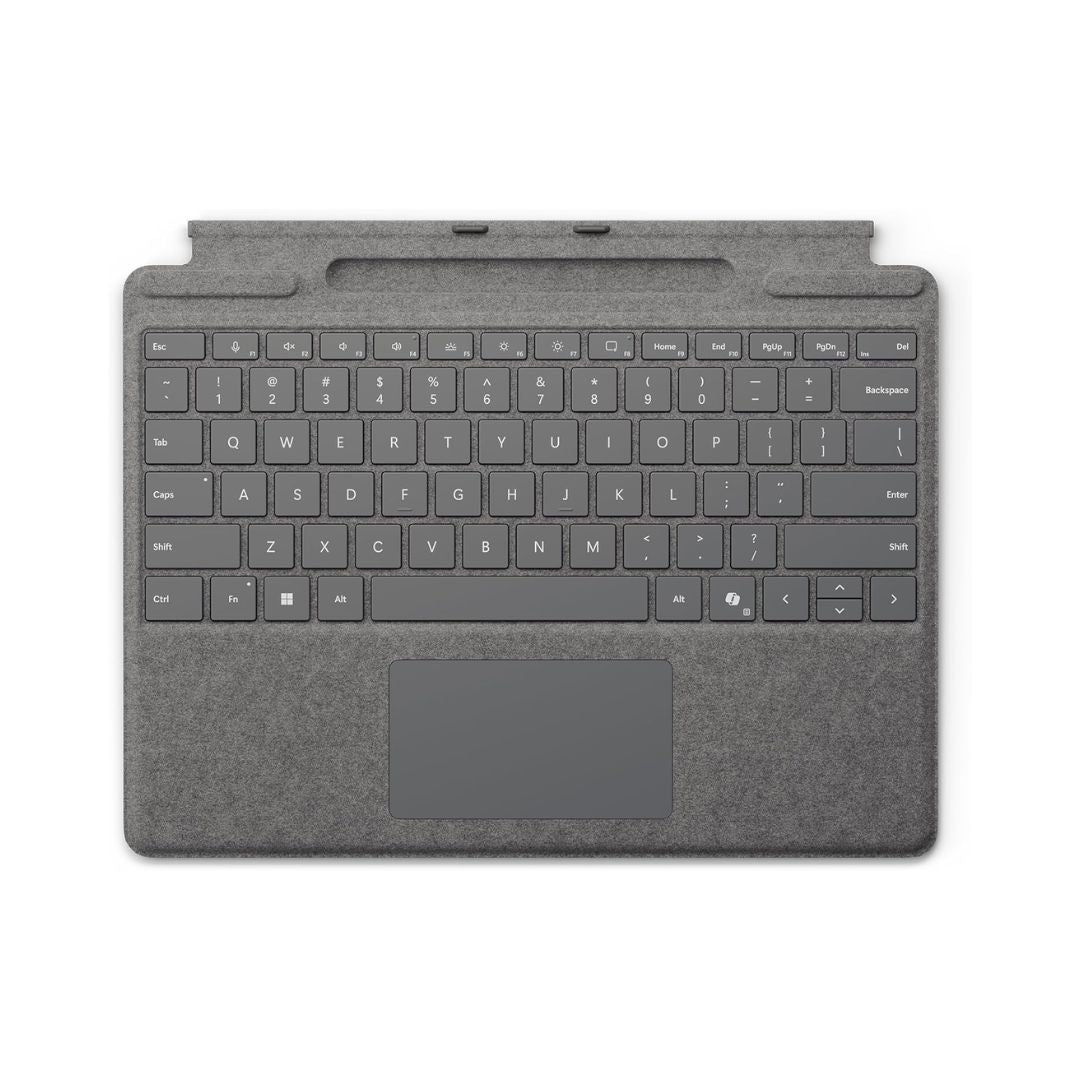 Microsoft Surface Pro Signature 8XB-00199 Keyboard ( With Pen Storage ) - Arabic Layout - Platinum