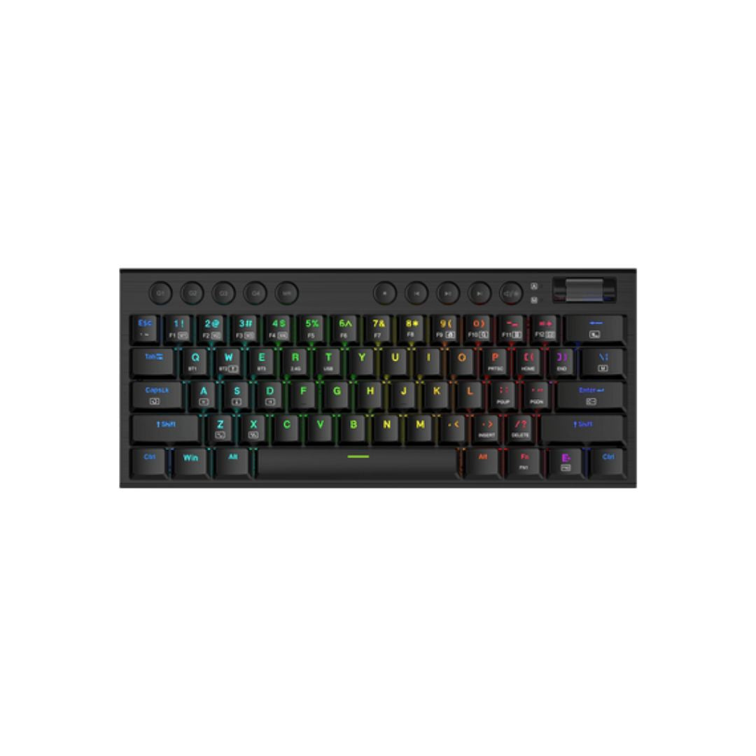Redragon Redragon K632 PRO Noctis 60%, USB-C wired, BT , 2.4 GHz Red Switch