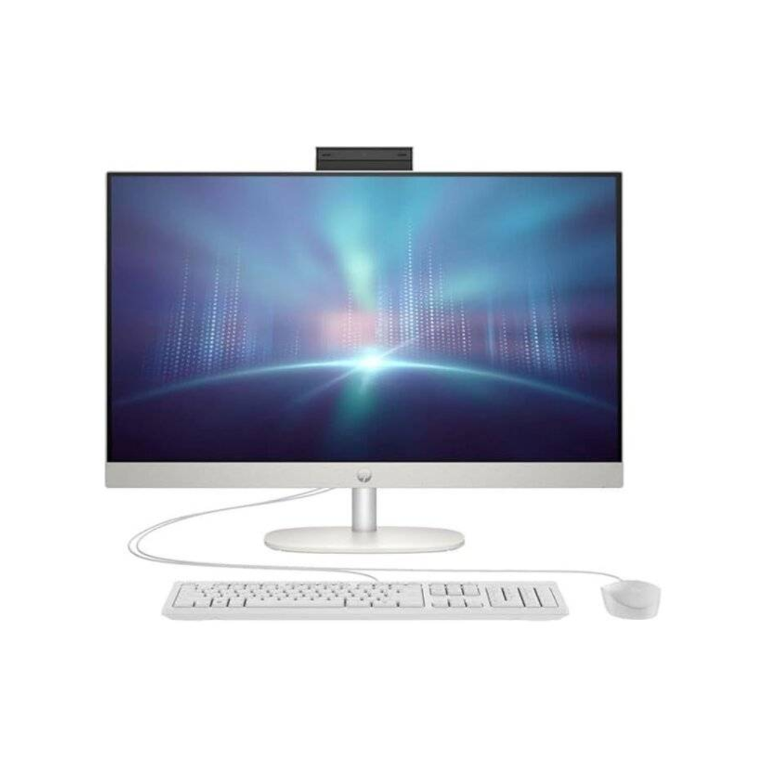 All in One HP 27-CR0006, Intel Core i7-1355U -13 Gen, RAM 16GB, SSD 1TB NVMe, Intel Iris Xe, 27" FHD IPS, White